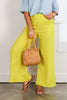 Ilaria Lime Wide Leg Linen Pants