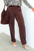 Insight Heather Brown Wide Leg Pant