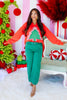 Oh Christmas Tree Washed Red Long Sleeve Sweatshirt