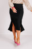 Joh Kamari Pull On Black Midi Skirt