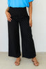 After Hours Black Polka Dot Wide Leg Pants