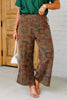 Better Moments Brown Wide Leg Pant