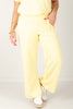 Meet You There Yellow Glow Ribbed Wide Leg Pant