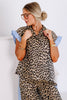 Kaylee Brown Leopard Short Sleeve Top