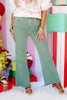Take it Away Olive Wide Leg Jean