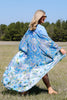 Janie Brunnera Blue Floral Kimono