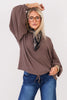 Hidden Hills Brown Long Sleeve Top