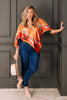 TWT® So Chic Orange Poncho