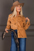 Desert Sun Camel Long Sleeve Top
