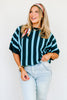 Casey Hunter Green Short Sleeve Sweater