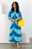 House Of MBR Charleston Blue Toddy Maxi Dress