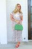 Hattie Leopard Short Sleeve Midi Dress