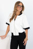 Joh Katy White Short Sleeve Jacket