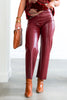 Lysse Show Stopper Chocolate Cosmos Leather Pant