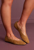 Dolce Vita Caret Stud Light Brown Suede Ballet Flats