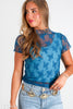 Through The Looking Glass Short Sleeve Layering Top