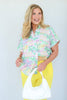Foxcroft Abigail Impressionist Floral Linen Shirt
