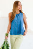 Fit And Flare Denim Swing Top