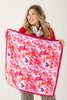 Never Enough Red Floral Print Scarf