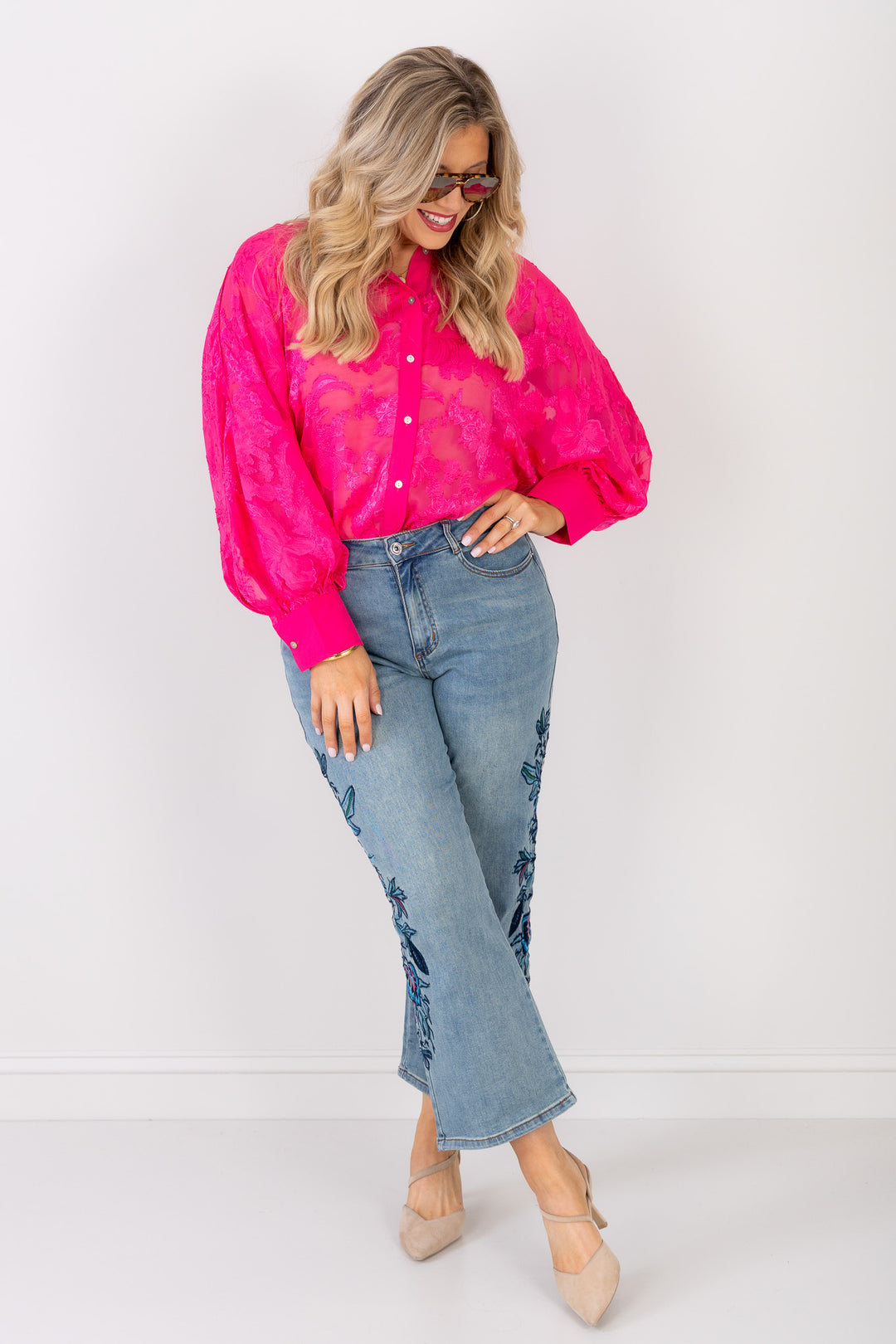 Tribal Audrey New Blue Super Straight Jean