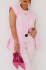 Aurora Light Pink Sleeveless Jacket