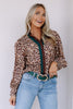 What Matters Latte Leopard Long Sleeve Blouse