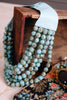 Carla Turquoise Faceted Bead Statement Necklace