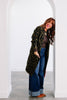 All Night Olive Leopard Long Sleeve Cardigan