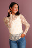 Making Memories Nude Lace Layering Long Sleeve Top