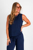Spanx Airessentials Navy Crew Neck Tank