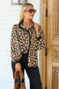 Eve Black Printed Long Sleeve Blouse