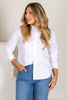 A.Z.I. On Your Time White Long Sleeve Blouse