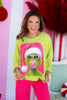 TWT® Meaner Lime Green Bubble Sweatshirt
