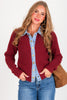 Tribal Cherry Lacquer Sweater Jacket