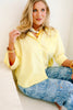 Ellie Lemon 3/4 Sleeve Blouse
