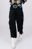 Lysse Black Cooper Fringe Wide Leg Pant