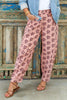 Piper Antique Rose Print Barrel Pant