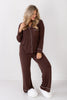 Sweet Dreams Long Sleeve Brown Pajama Set