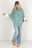 What's Your Point Mint Poncho Scarf