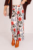 Cary Ecru Cropped Wide Leg Pant