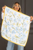 Sweet as Honey Yellow Floral Print Scarf
