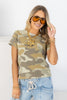 Dear John Asher Riviera Camouflage Short Sleeve Top
