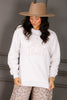 DOORBUSTER Nativity Heather Oatmeal Embroidered Sweatshirt