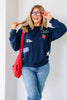 Z SUPPLY Eclipse Boyfriend Patch Sweatshirt