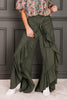 Zoe Olive Wide Leg Pant