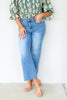 Edie Medium Cropped Straight Denim Jean