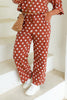 About You Polka Dot Rust Straight Pant