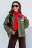 Western Rodeo Army Green Long Sleeve Jacket