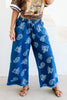 Come Closer Paisley Indigo Wide Leg Denim Pant
