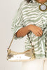 Frances Valentine Mia Metallic Snake Gold Leather Bag